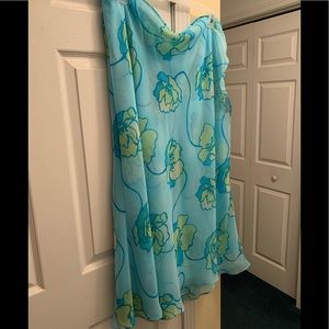 Beautiful lime green & turquoise skirt sz 26-28